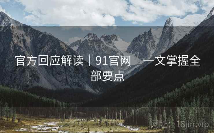 官方回应解读｜91官网｜一文掌握全部要点